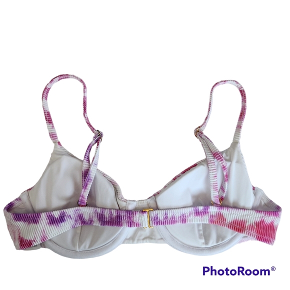 Victoria's Secret PINK Pastels TIe-Dye Underwire Padded Bikini Top Medium - Picture 2 of 8